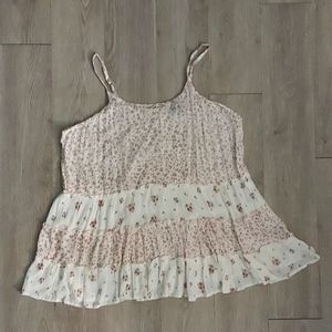 Marianne Spaghetti Strap Tiered Tank Top